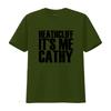 T Shirt Heathcliff Eu Cathy Gola Redonda Casual Tecido Ligeiramente Elstico Corte Normal Padro Estampado Perfeito Para