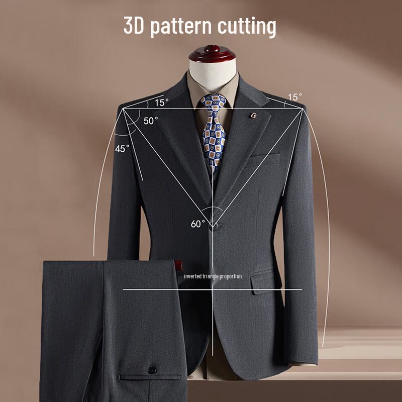 ROMON Men's Business Formal Suit Set