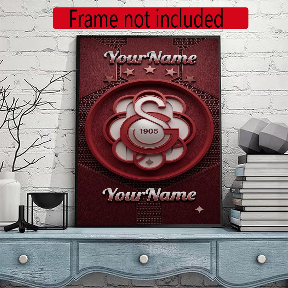 Galatasaray Personalized Name Round Diamond Painting Kit Diamond Embroidery Painting Rhinestones Mosaic Frameless Handwork Decoration Arts