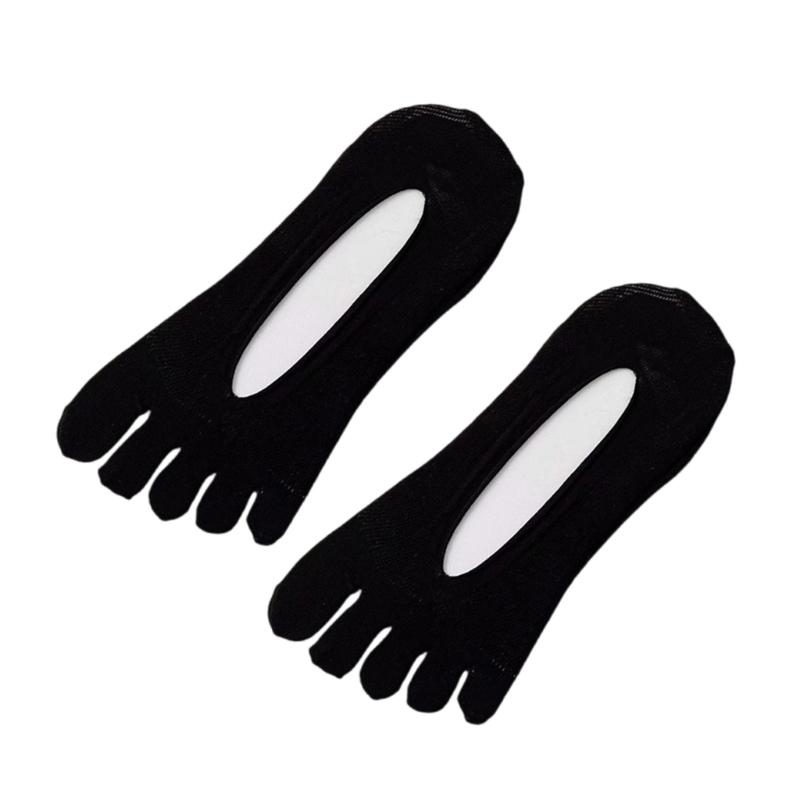 Women's No Show Toe Socks Invisible Low Cut Liner Socks with Toes Separated for Athletic Running Five Finger Socks