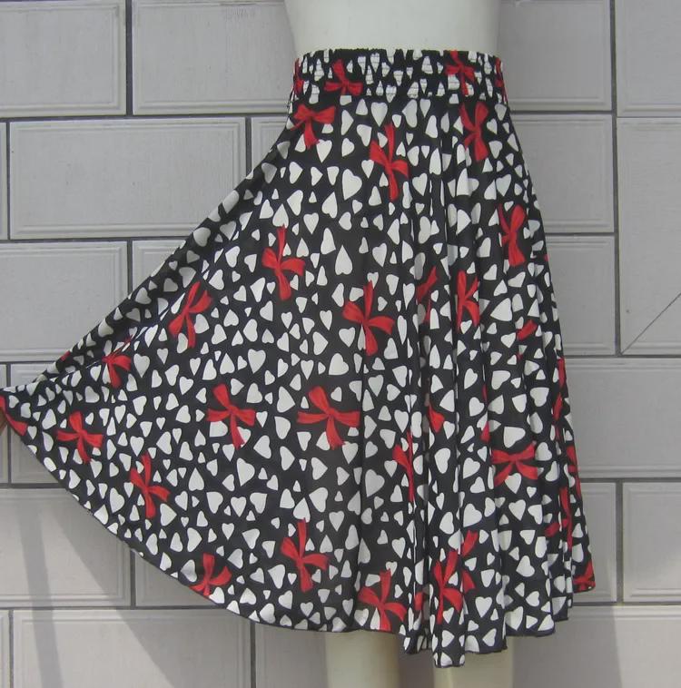 Rochie de vară din mătase de gheață: Fusta de dans floral pentru femei de varsta mijlocie si in varsta