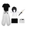 Anime Fushiguro Toji Cosplay Jujutsu Kaisen Costume Adult Unisex Short Sleeve Top Pants Suit Halloween Uniform Party