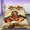 Duvet Cover One Piece Kids Cartoon Luffy Bedding Set with 2 Pillowcases Soft and Cozy Bedroom Bed Decor Teens Boys Gifts