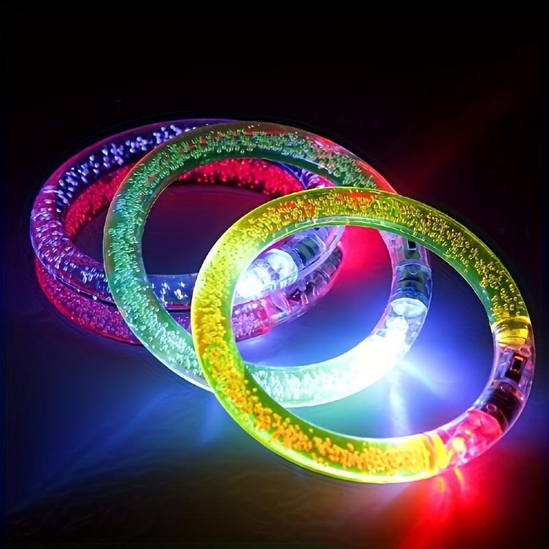 12pcs LED Glow Bracelets Bright Neon Colors, Battery Powered Wristbands for Parties, Festivals Events, Perfect Party Favors  Decorations,