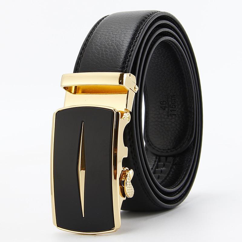 Microfiber Open Edge Automatic Buckle Belt Men's Casual Belt Men's Trouser Belt