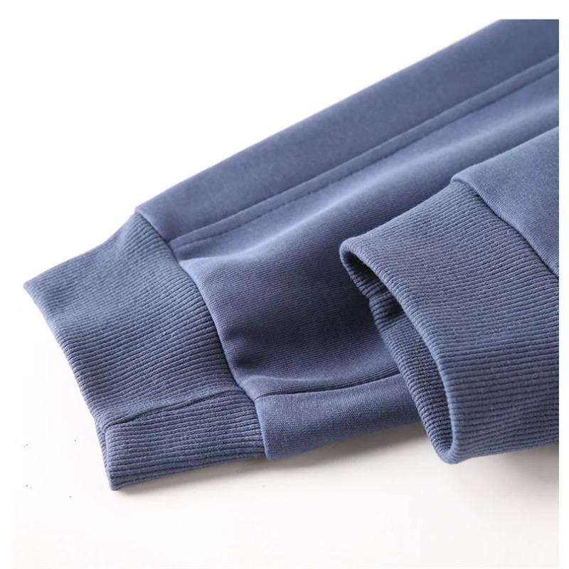 Women Thicken Cotton Sweatpants Autumn Winter Elastic Waist Bundle Foot Straight Trousers Fleece Warm Loose 5XL Casual Pants