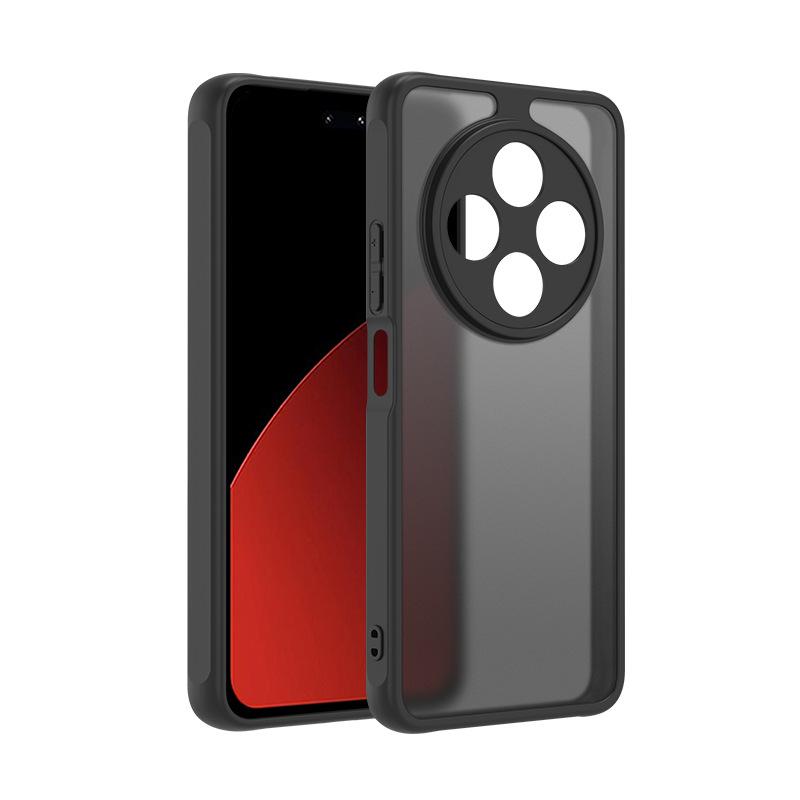 Suitable for OnePlus 15 skin-feeling black semi-transparent mobile phone case 1 + 13 skin-friendly matte PC OnePlus Turbo6 two-in-one
