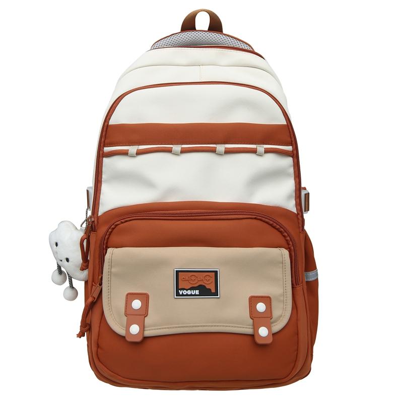 Colorblock Studenten Schultasche Damen Reise Rucksack