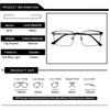 High Quality Ultralight Retro Pure Titanium Metal Anti Blue Light Reading Glasses For Men'S Square Presbyopia Glasses