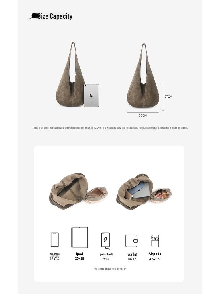 Retro Frosted Women's Bucket Bag 2025 - Large Capacity, High-End Tote & Underarm Bag In New Lazy Style