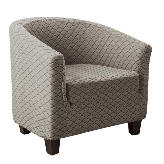 Sofabezug mit Gittermuster für Wohnzimmer, Stretch-Bezüge für Badewannensessel, Stretch-Sofabezug, Couchbezug, Bartheke