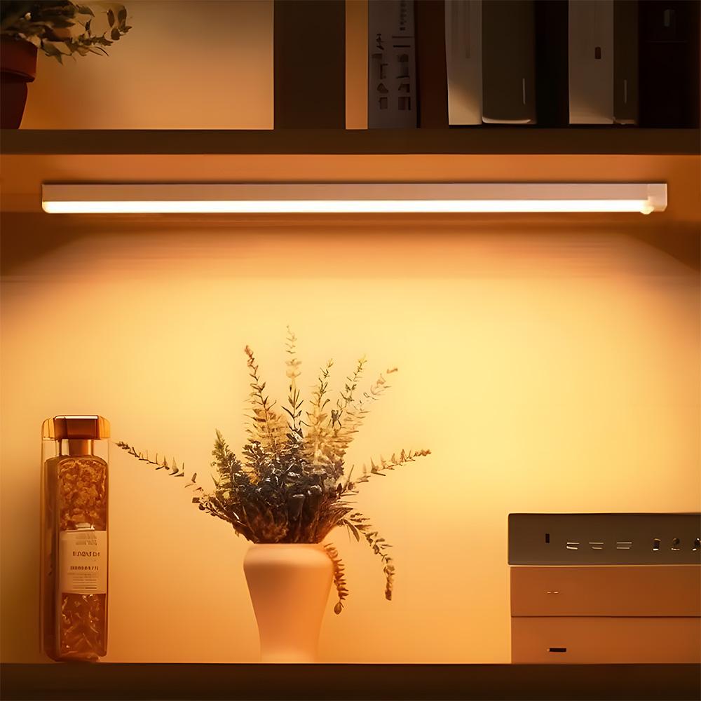 LED Motion Ultra Thin Sensor Nachtlicht Stufenloses Dimmen Kabelloses USB Unter Fernbedienung Schrank Lichter