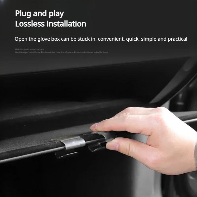 For Tesla Model X/S/3+ Highland Glove Box Hook Storage Hook Umbrella Bag Holder ModelX ModelS Car Interior Accessories 2023-2025