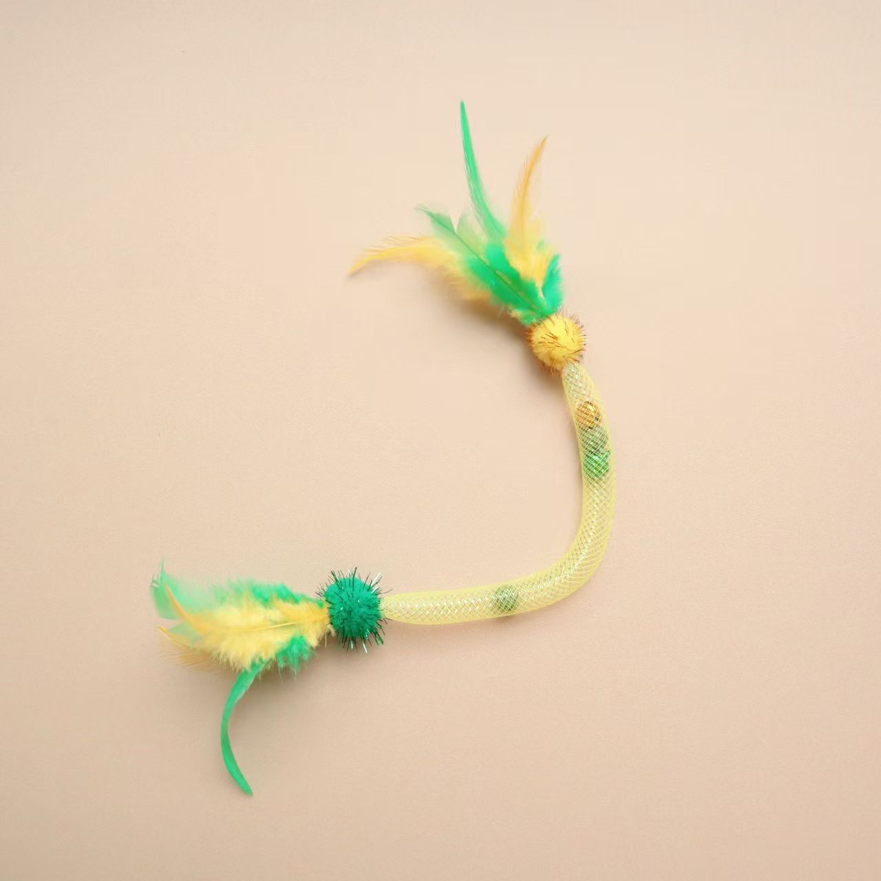 Retractable Feather Catnip Cat Teaser Toy Bite Resistant Bell Pet Cat Toy