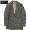 Black Linen Blend Jacket with a Paisley Lining Jacket 46 blackUsed