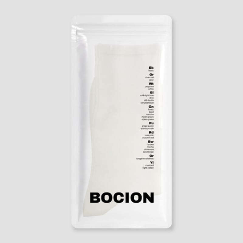 

BOCION Белые однотонные длинные носки White