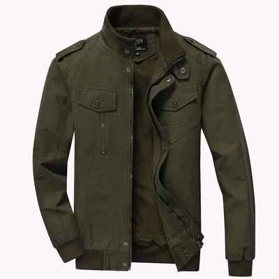 Herbst Baumwolle Herrenjacke Militärwerkzeug Große Freizeitjacke