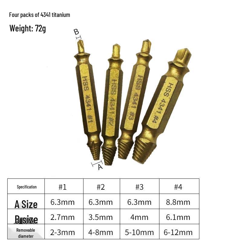 Double Head Screw Extractor & Removal Tool