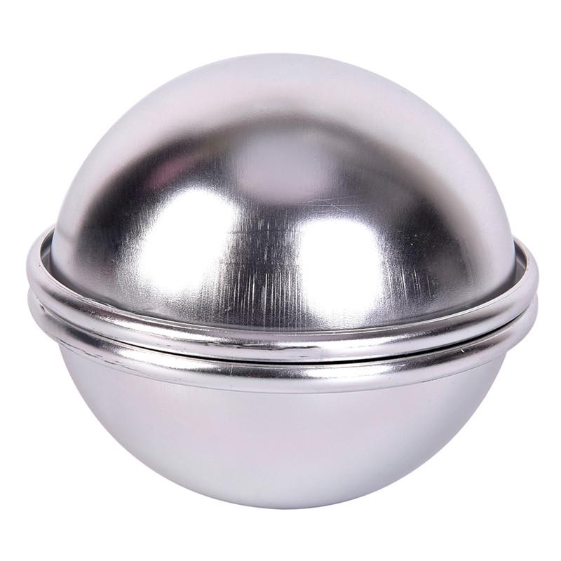 6Pcs/3 Set Diy Bath Aluminum Alloy Bath Bomb Mold Ball Shape Tools