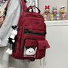 New Schoolbag Women's Large-capacity Simple Junior High School Student Backpack Brand College Student Casual Shoulder Bag