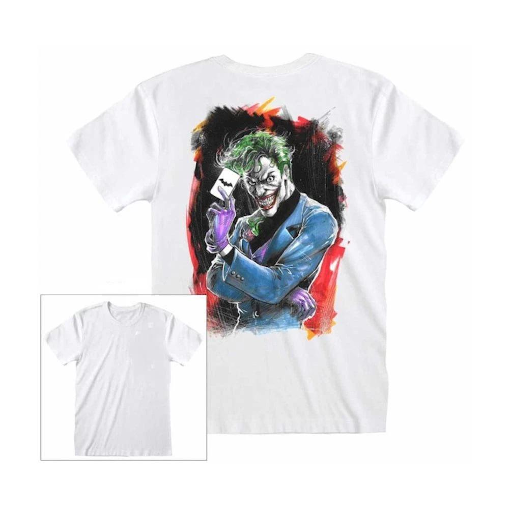 Original Official Paper Joker TShirt Jersey Batman TShirt White XS S
