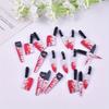 [Halloween Acrylic Earrings] 10pcs Halloween Flat Acrylic Fun Knife Pendant Earrings Necklace Accessories Set