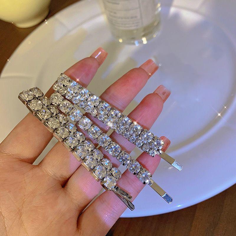 Bling Křišťálové Sponky do Vlasů Set Kamínkové Květiny Boční Pinetky Sladké Elegantní Pinetky Vlásenka Ženy Vlasové Doplňky