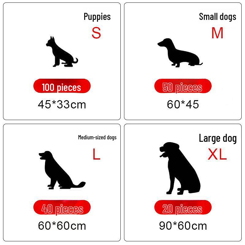 Pieluszki dla zwierząt domowych: Grube, chłonne pieluchy do szkolenia psów i kotów.