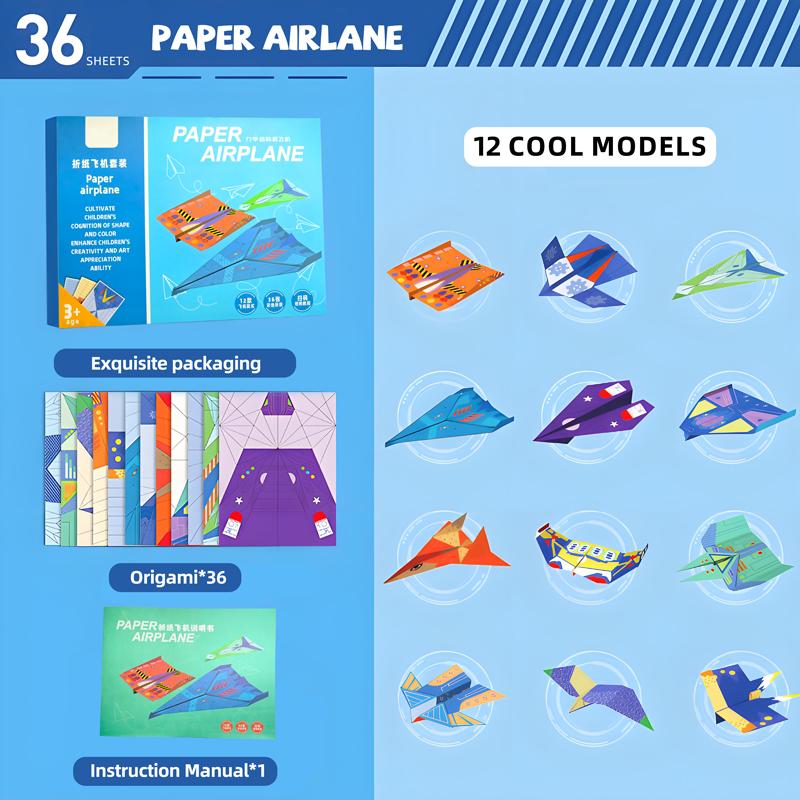 10/36/37 Sheets Origami Kit DIY Origami Paper Art Craft Projects Supplies Montessori Educational Handmade Toys for Children Gift