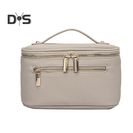 

Косметичка с ручкой, большая вместимость, застежка-молния, легкая портативная косметичка, дорожная косметичка хаки