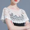 Embroidery Detachable Dress Lace Shawl Hollow Out Cover Female Blouse Shoulder Fake Collar Cape Clothing Accessories