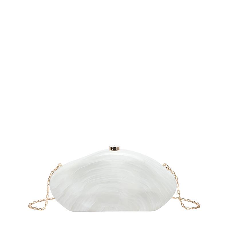 Sac à bandoulière en acrylique perlé effet marbre pour femme 2026