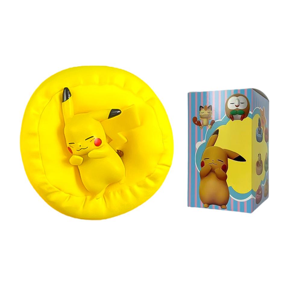 Toys 1-12pcs Pok É Mon Scale Ratio Model Figure 1-12 Pcs Pikachu Sleep Series Interior Hand Sleeping Position Gift Present for Sfriends