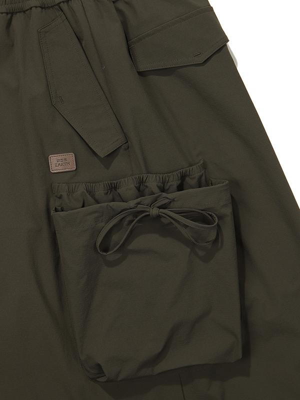 BBC EARTH W Ripstop Flexible Shirred Skirt_Black
