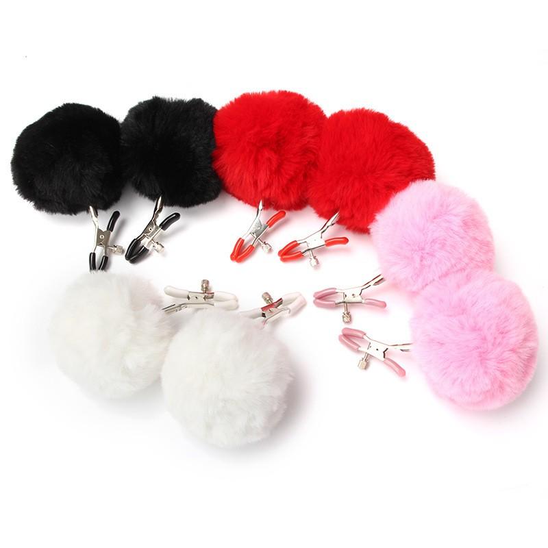 YIJI Nipple Clamps Model 3 Sex Toys Breast Accessories Fur Balls Feathers SM Bondage Gear Drop-Shipping Adult Novelty