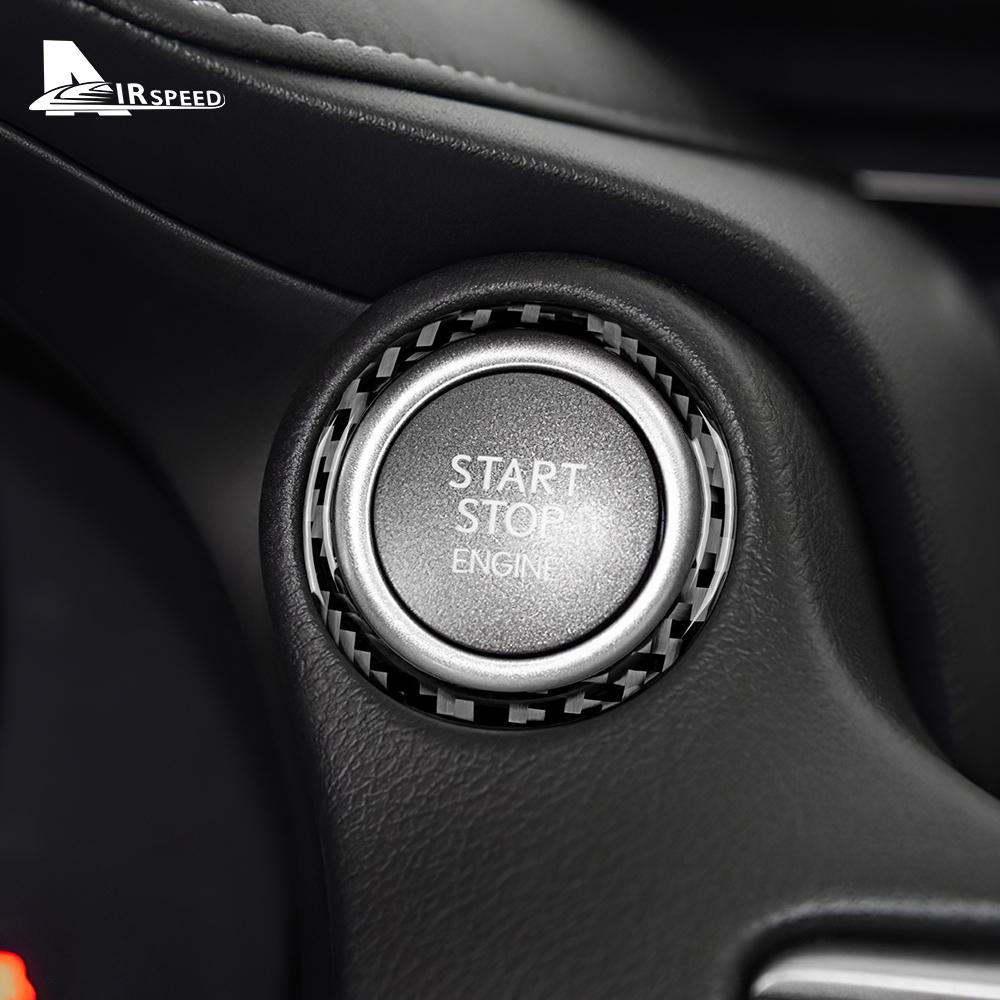 For Lexus IS250 300 350 200T 2013 2014 2016 2016 2017 2018 2019 Real Soft Carbon Fiber Sticker Star Engine Button Accessories