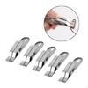 5 Pieces Earthworm Hook Clips Stainless Steel Fishing Accessories Baits Clamp