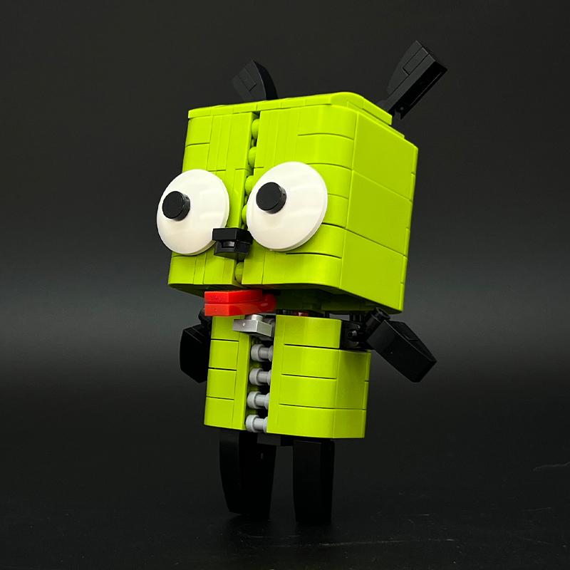 Alien Robot Dog Creative Model Building Blocks Kit Toys Collection Ornaments for Enthusiasts & Children Christmas Birthday Gift