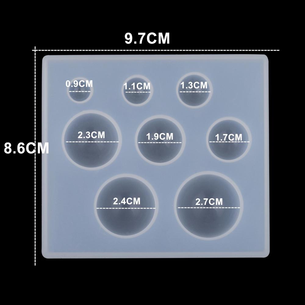 1 Stück Silikonform Halbkugel Oblate Cabochon Anhänger Harz Silikonform Handgefertigtes Werkzeug Epoxidharz Formen Schmuckherstellung