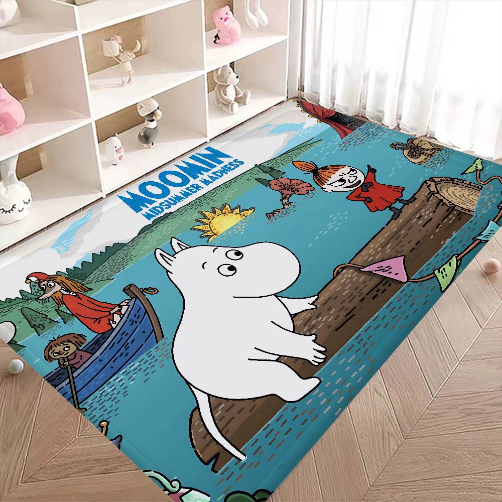 Retro Cute M-Moomins Cartoon Character Kitchen Mat Cheaper Anti-slip Modern Living Room Balcony Printed Modern Home Decor