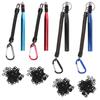 Aluminium Alloy Soft Baits Fishing Accessories Wacky Worm Rig Tool with 100 O Rings