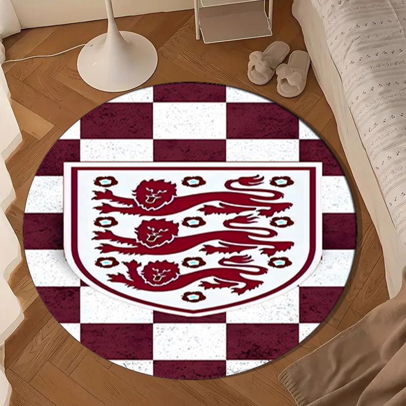EnglCoat Of Arms Round mat Home Decor, Chair rug For livingroom,Bedroom, doormat home decor Birthday Gift Christmas Gifts