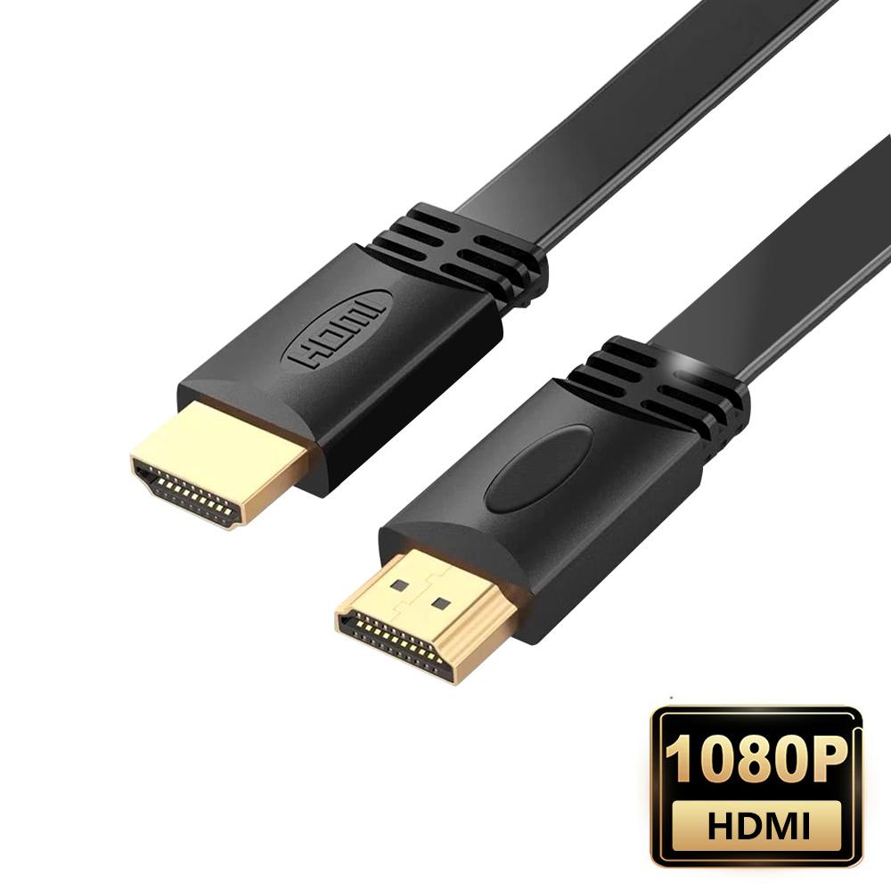 

1,5 м 3 м 5 м HD HDMI Кабелі для Комп ютера ТБ Позолочений Штекер Тато-Тато HDMI Кабель Версія 1.4 Плаский кабель 1080p 3D 1.5m чорний