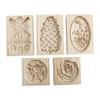 Biscuit Making Household Bakeware Baking  Mould Wooden Cookie Mold Cookie Stamp Kitchen Accessories