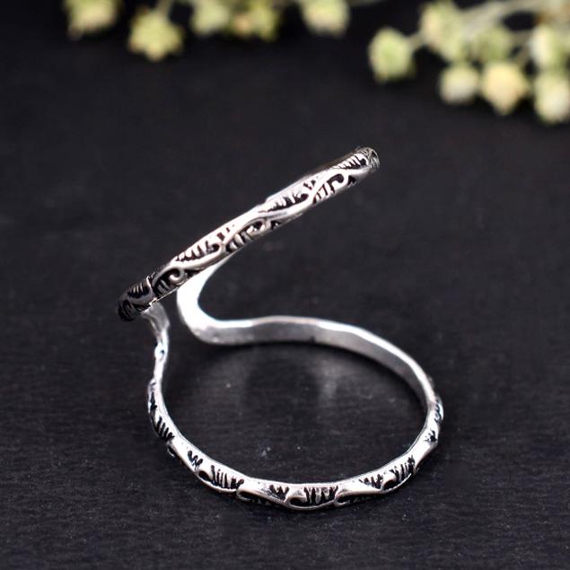 Handmade Adjustable Silver Arthritis Ring for Men and Women – Comfortable Joint Support and Finger Pain Relief Jewelry, 925 Sterling Silver