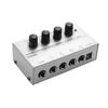 4 Channels HA400 10MHz Mini Headphone Amplifier Ultra-Compact Stereo Audio Amplifier Earphone Amp for Music