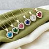 Fashion Necklaces Wedding Necklace Fashion Jewelry Necklace Statement 18k Gold Plated Women Heart Pendant Fine Chain Necklaces