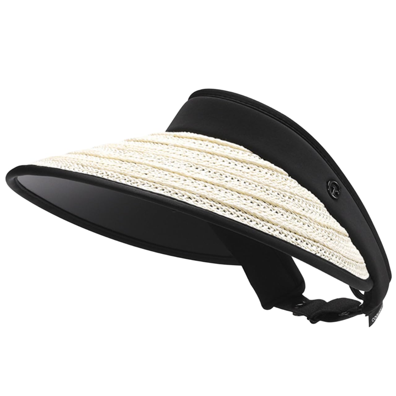 

Foldable Sun Wide UV Sun CZB181 [White Fang] Visor, Brim, Protection, Protection, Travel, Casual, Women s (Beige)