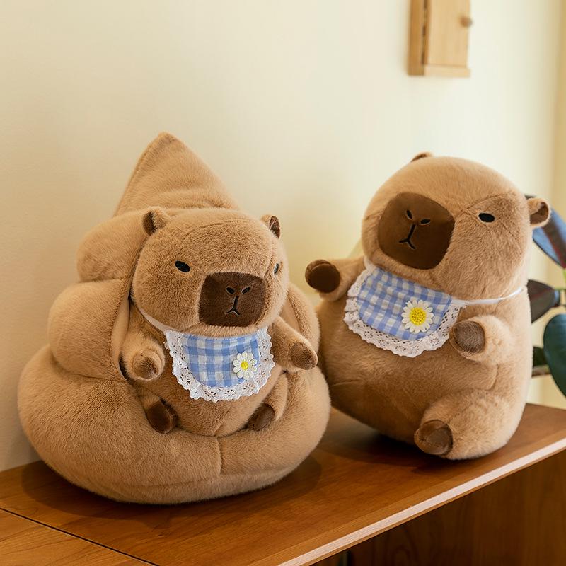 

Capybara Ugly-Cute Plush Doll and Pillow Set 40cm 0.6kg