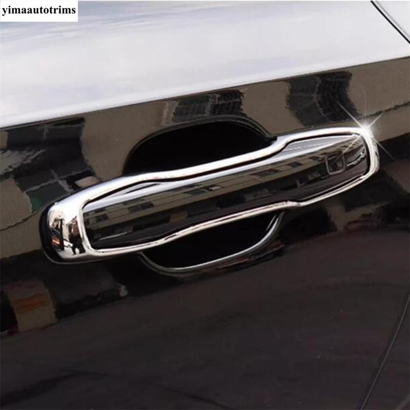 Car Door Handle Frame Decoration Protection Cover Trim ABS Chrome Exterior Accessories For VOLVO XC60 XC90 S90 V90 2018 - 2024
